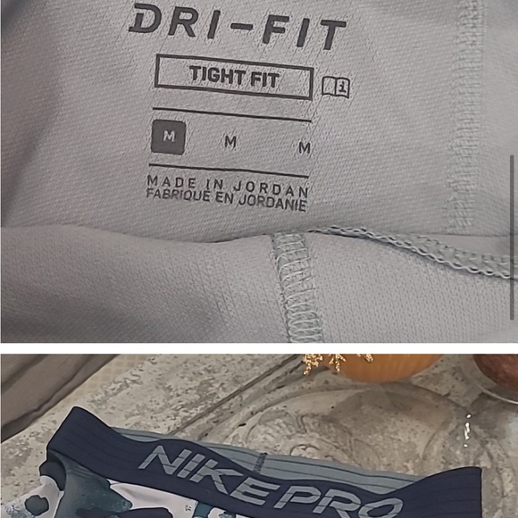 NIKE MEN'S PRO DRI FIT CAMO TRAINING LEGINGS PANTS MEDIUM LIKE NEW - Picture 2 of 4